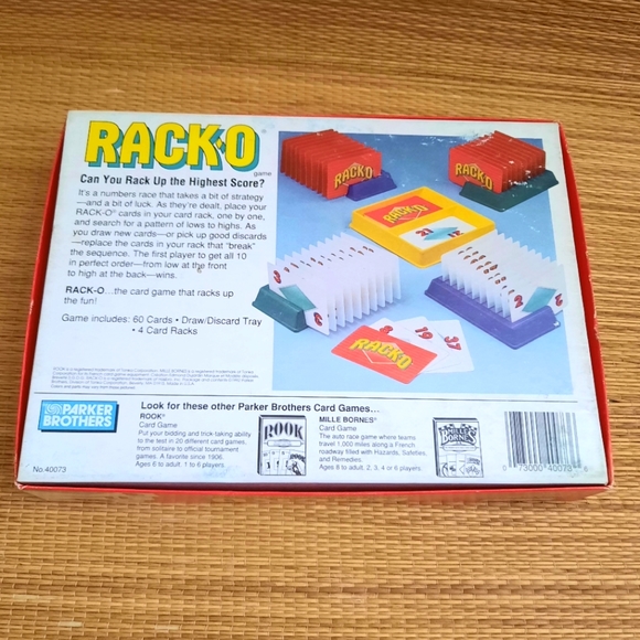Racko- Can You Rack Up The Highest Score? Game Parker Bros. Complete- 1992 - Picture 2 of 8